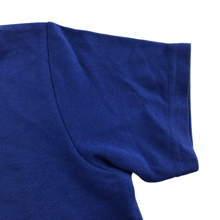 6-7 years royal blue unisex school polo shirt