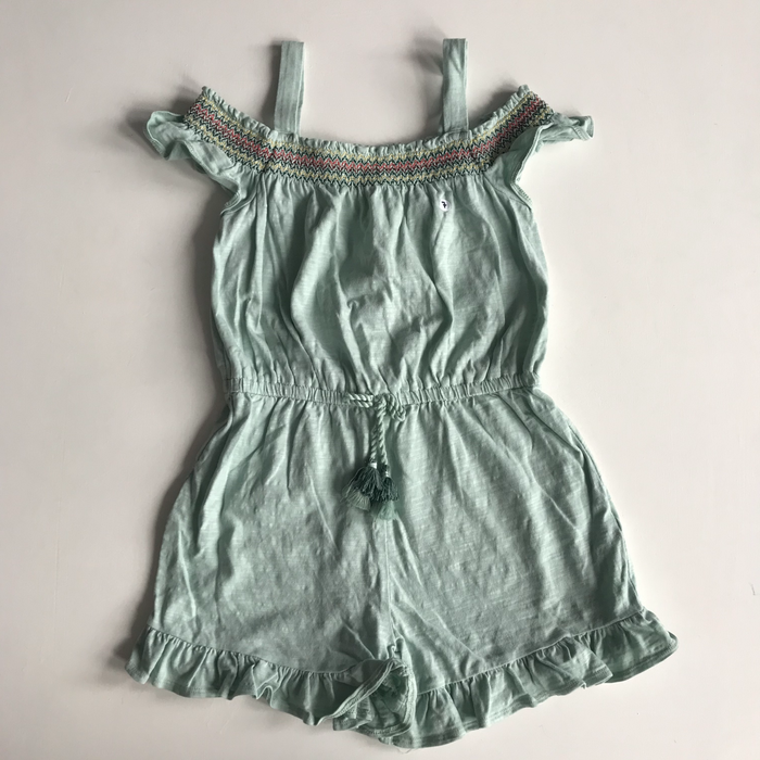 7-8 years green playsuit