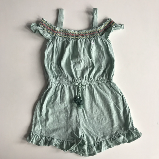 7-8 years green playsuit