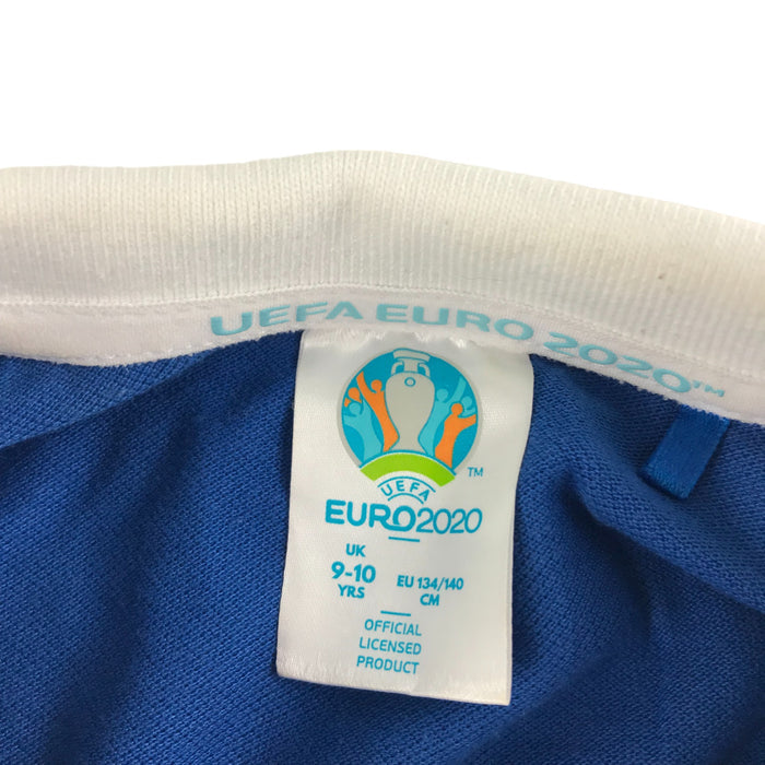 9-10 years blue white UEFA Euro 2020 Italia polo shirt