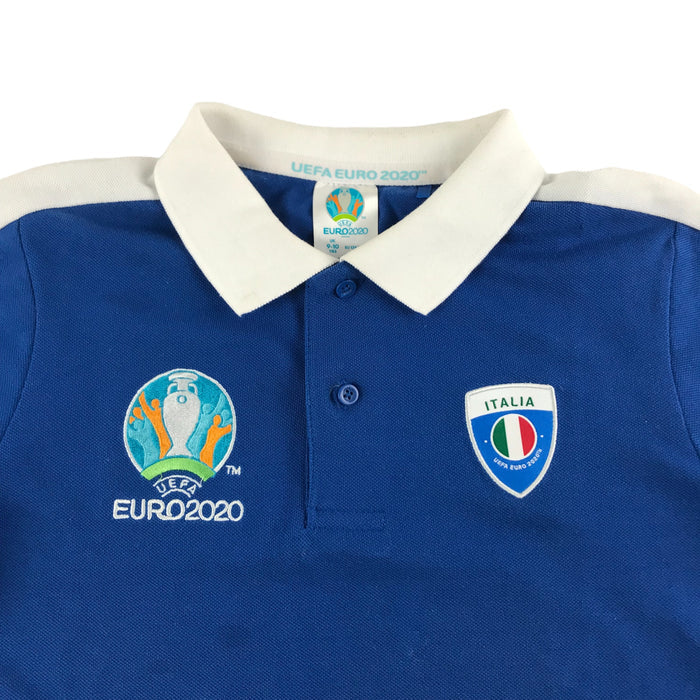 9-10 years blue white UEFA Euro 2020 Italia polo shirt