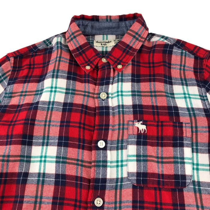 Abercrombie & Fitch shirt 13-14 years red checked buttoned cotton shirt
