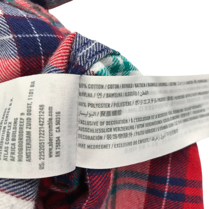 Abercrombie & Fitch shirt 13-14 years red checked buttoned cotton shirt