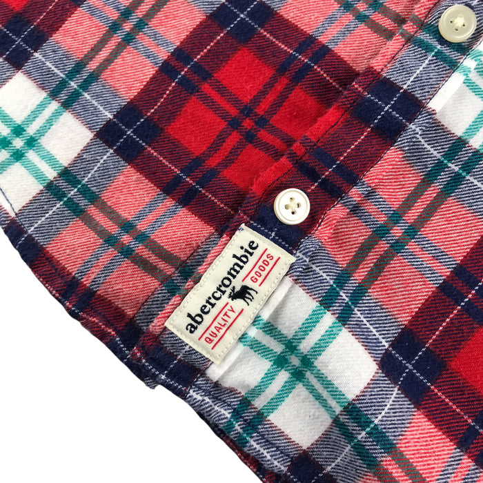 Abercrombie & Fitch shirt 13-14 years red checked buttoned cotton shirt