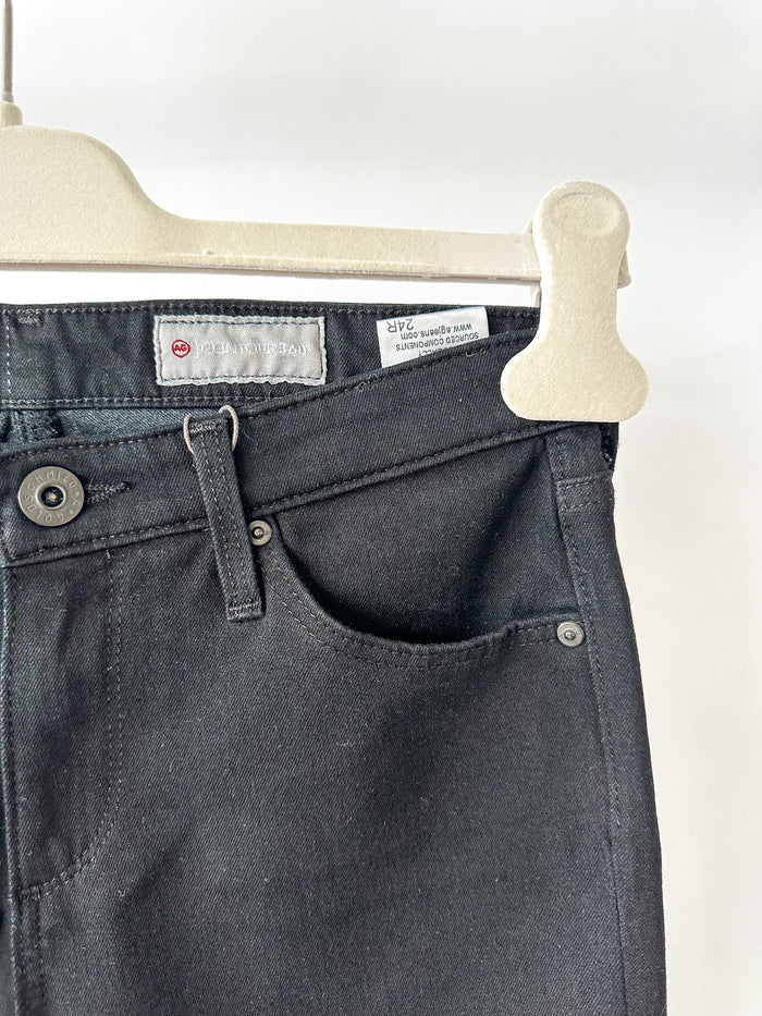 AG Jeans Prima Black Skinny Cigraette Leg Jeans