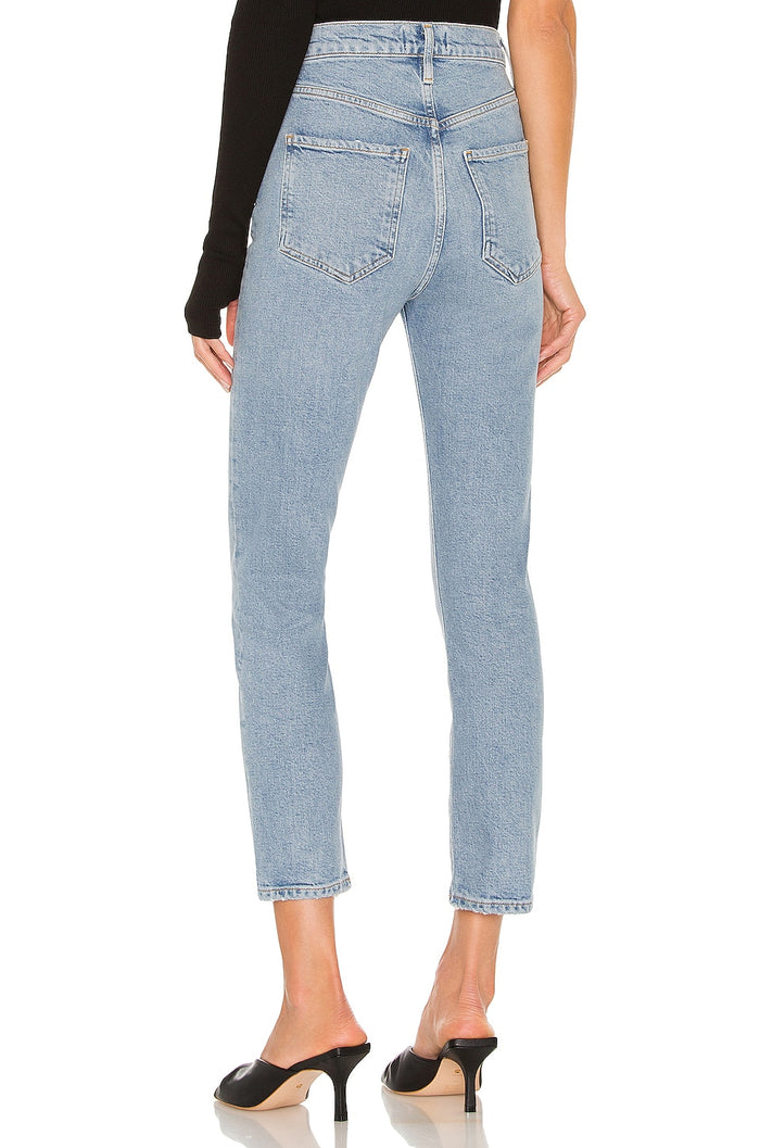 Agolde Riley High Rise Straight Crop Jeans