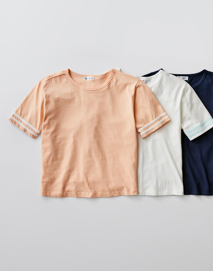 Ainslee Boxy Tee: Peach - FINAL SALE