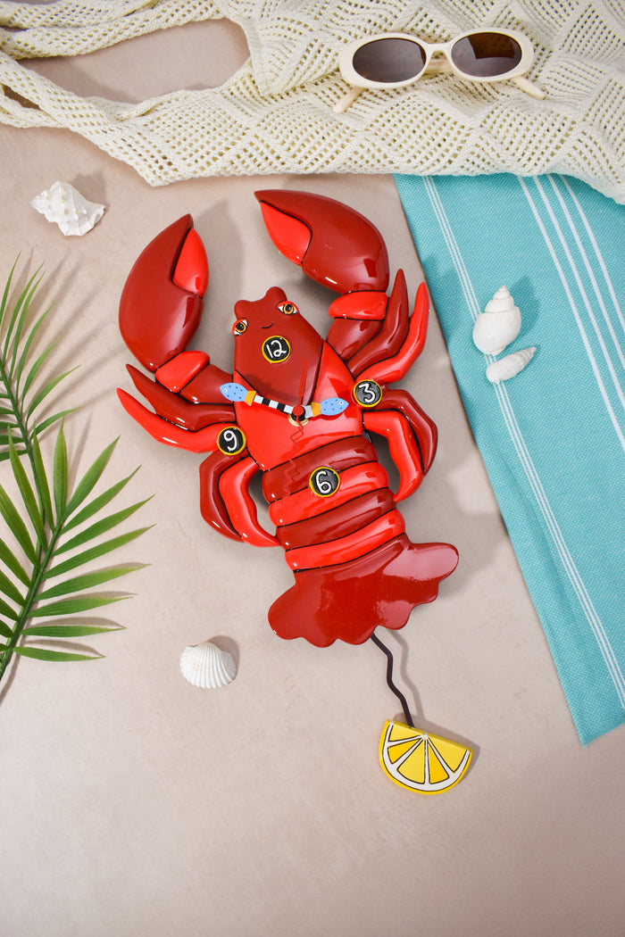 Allen Designs - DaPinci Lobster Seafood Wall Clock 6015368