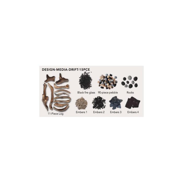 15 Piece Log set with deluxe media