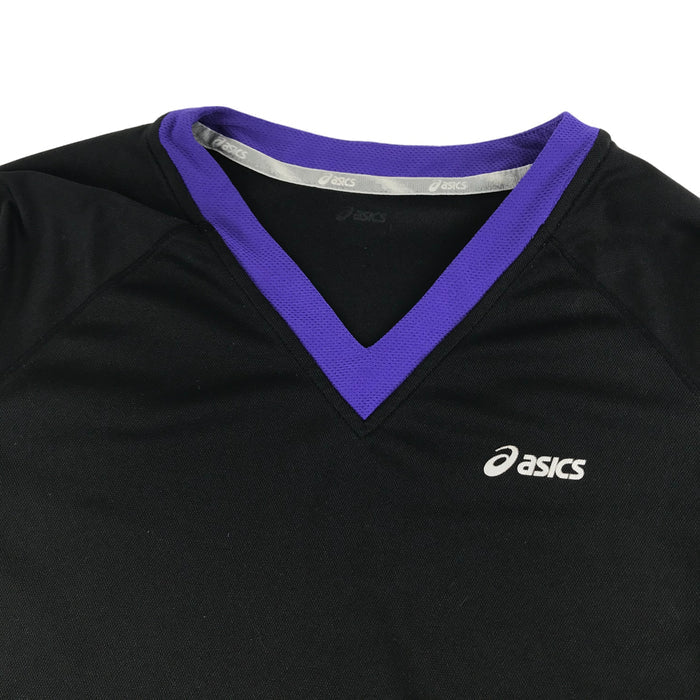 ASICS women's M black purple long sleeve running top