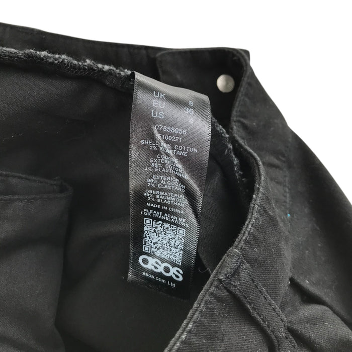 ASOS womens UK 8 black trousers