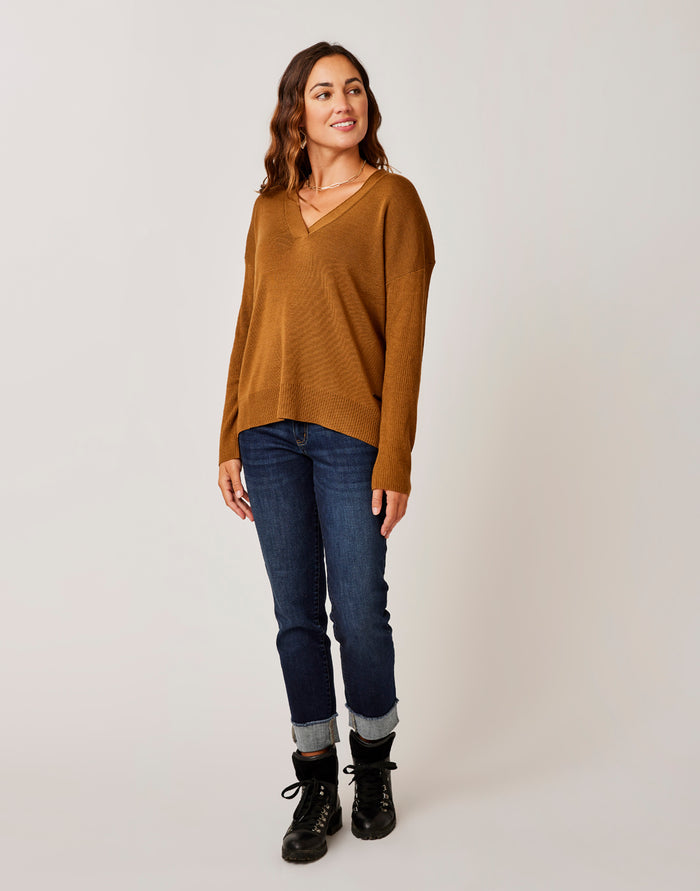 Aurora Sweater: Cocoa - FINAL SALE