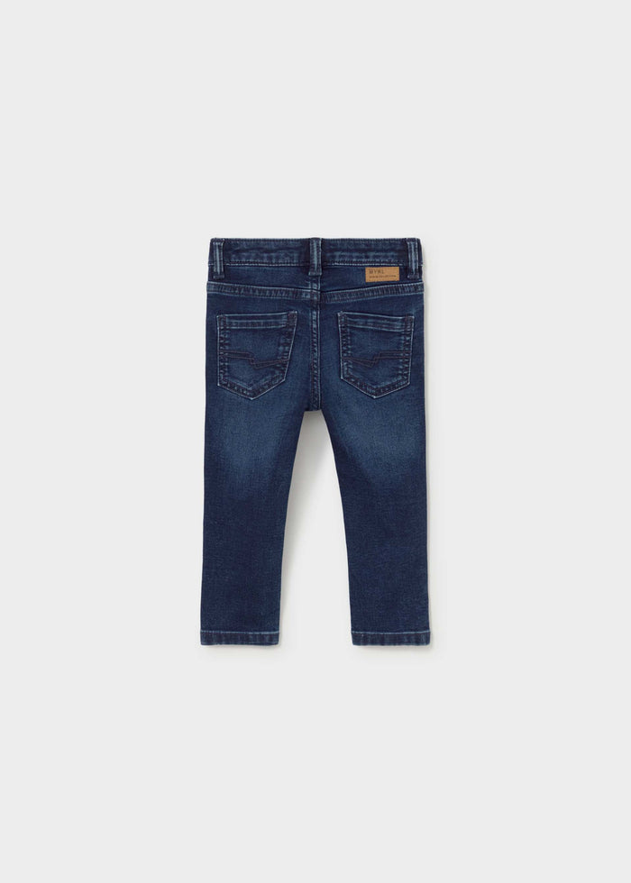 Mayoral baby boy dark denim stretch jeans, photo 3