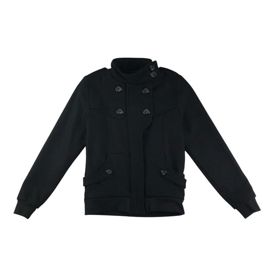 Barbuda coat 12-15 years black high collar wool-mix