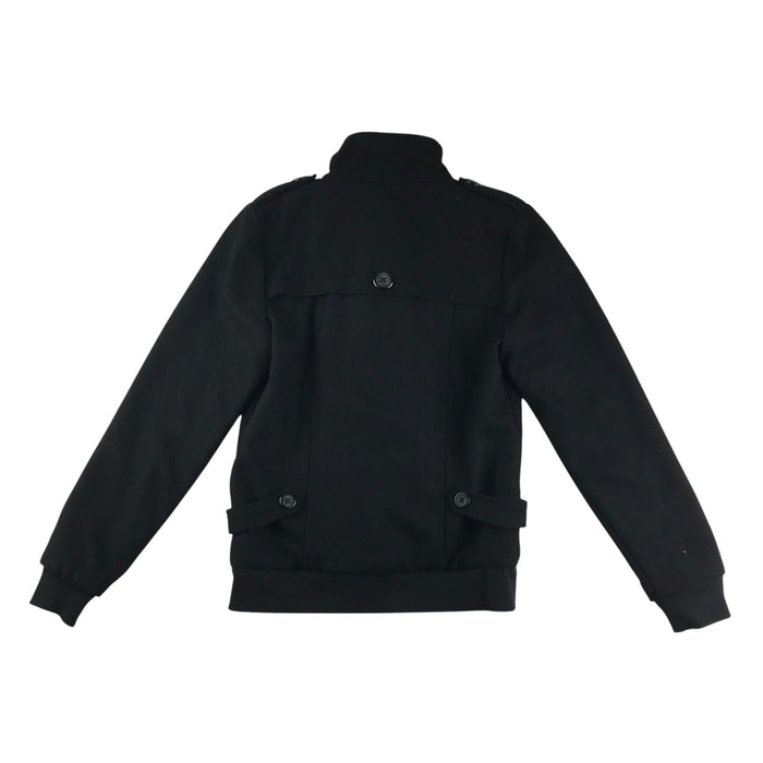 Barbuda coat 12-15 years black high collar wool-mix