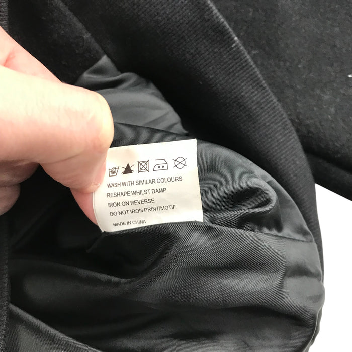 Barbuda coat 12-15 years black high collar wool-mix