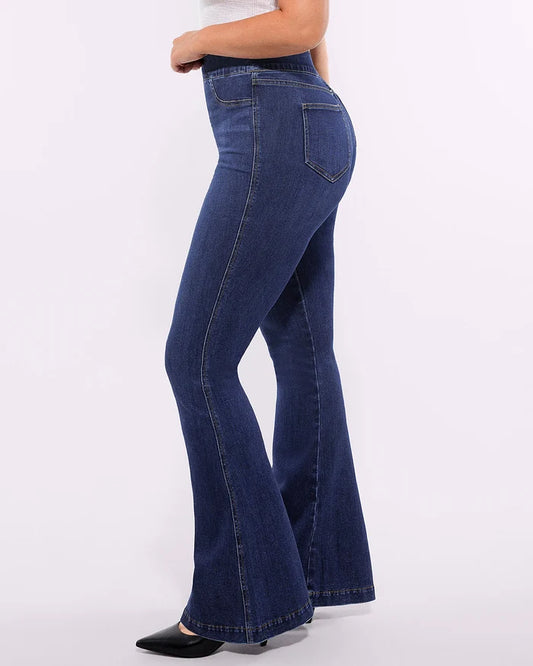 Bare Essentials™ AirSlim® High-Waisted Padded Hip Flare Jeans