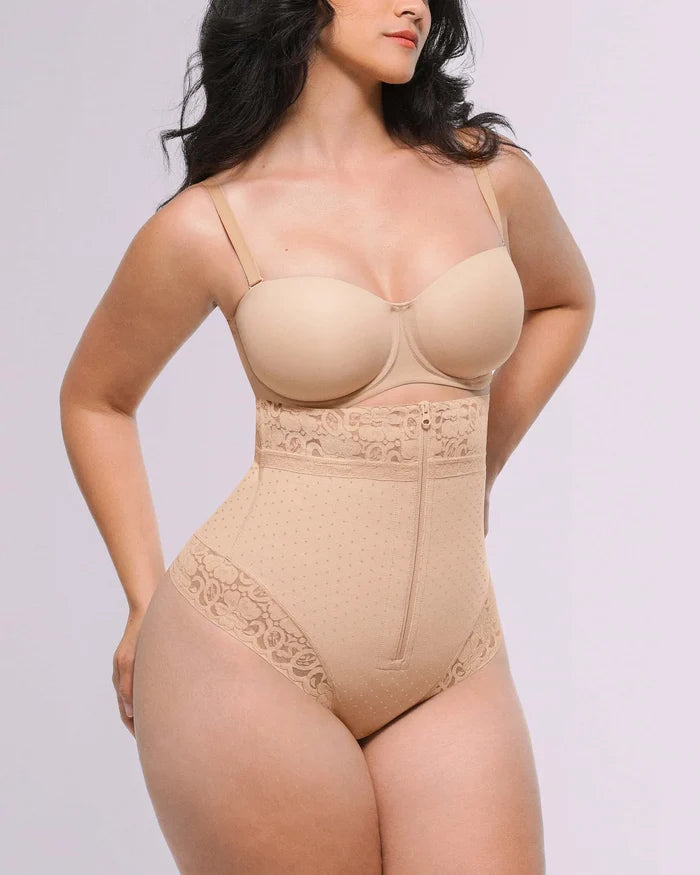 Bare Essentials™ AirSlim® High-Waisted Polka Dot Shaping Thong