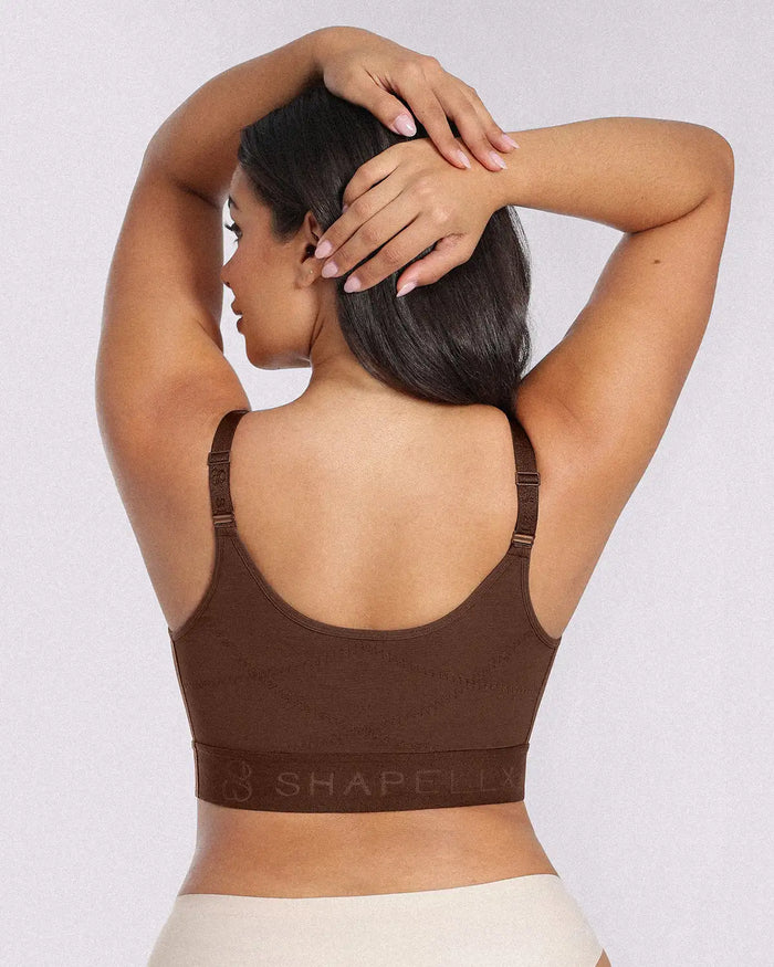 Smooth back coverage creates a clean look under fitted clothing
