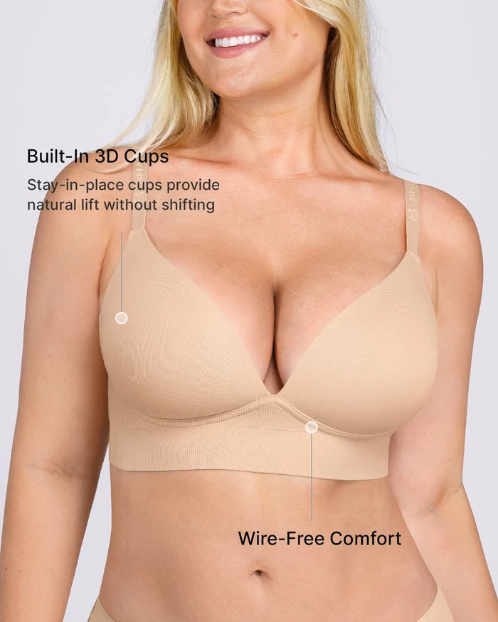 Bare Essentials™ Defineline™ Back Smoothing Wireless Push-Up Bra