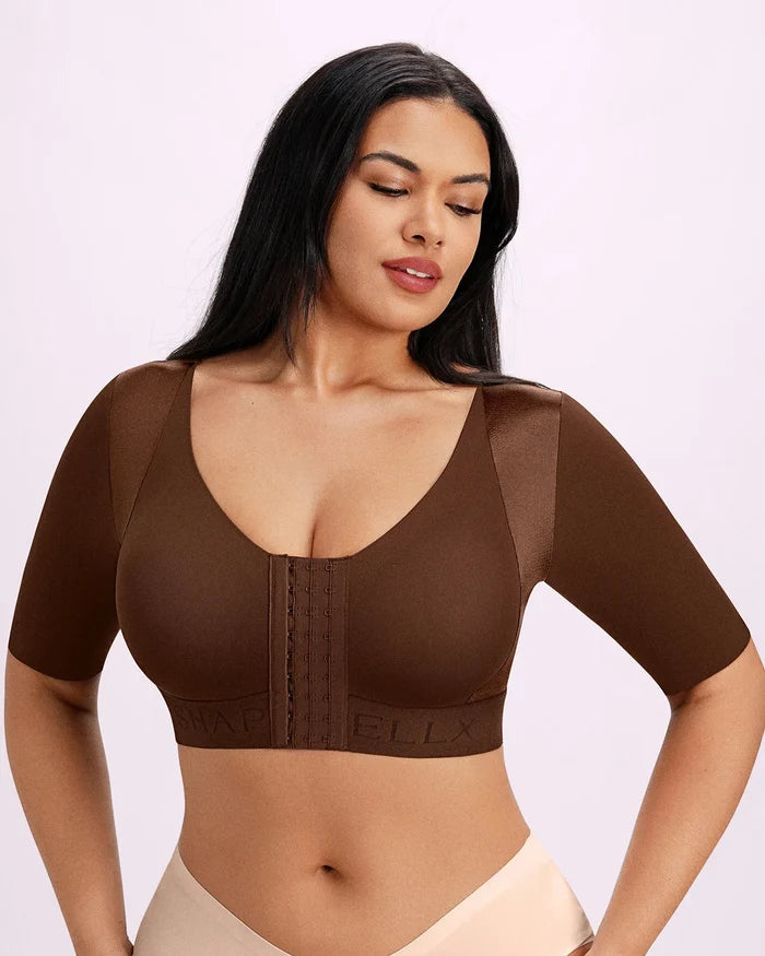 Bare Essentials™ Elbow Sleeve Back Smoothing Top