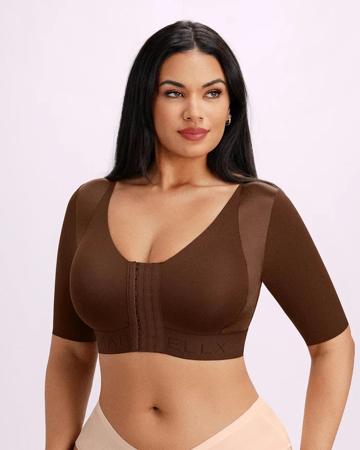 Bare Essentials™ Elbow Sleeve Back Smoothing Top