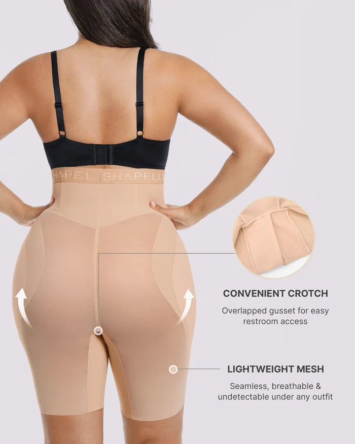 Padded hip design helps create a fuller and more rounded appearance