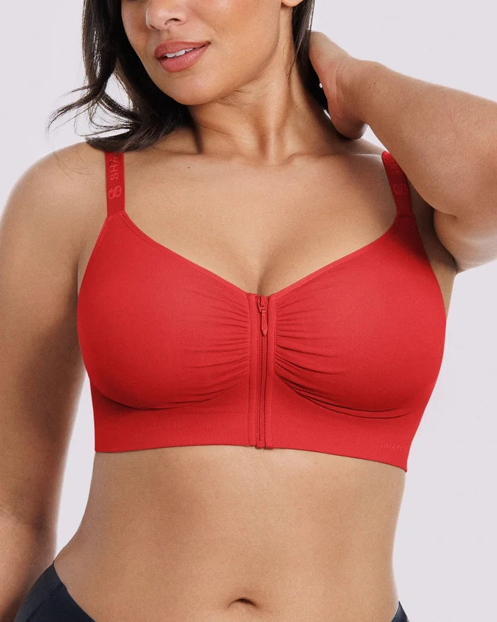 Bare Essentials™ Skin Flow™ Front-Zipper Wireless Bra