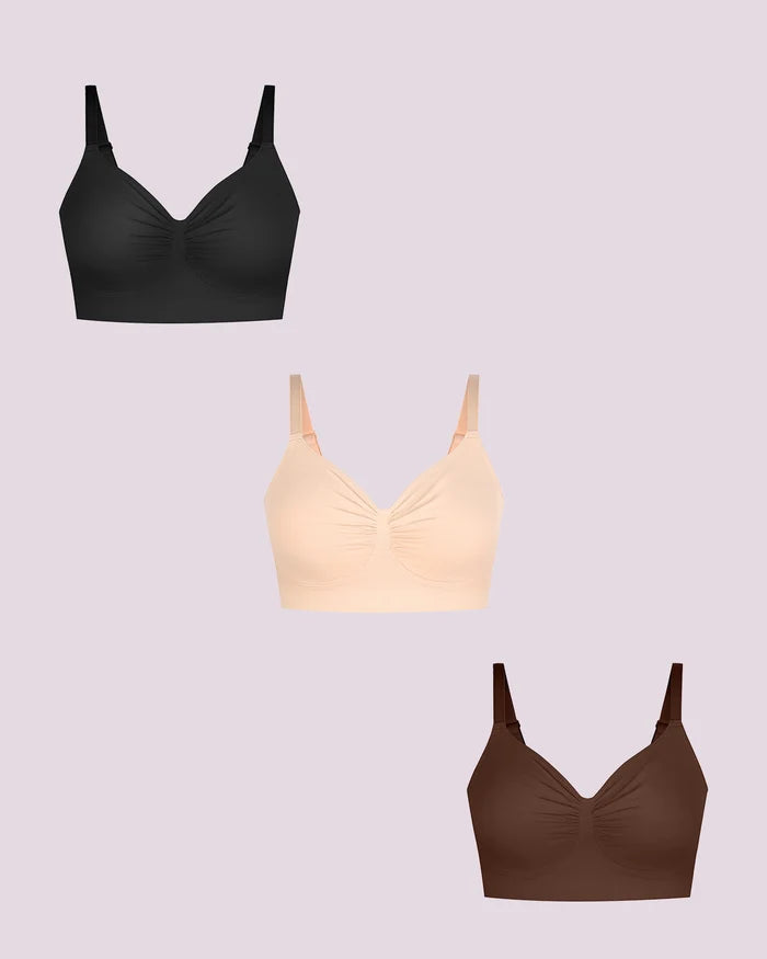 Bare Essentials™ Skin Flow™ Smooth Unlined Wireless Bra Triple Bundle