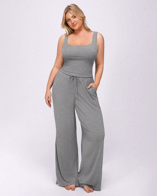 Bare Essentials™ Soft Modal Rib Pants Set