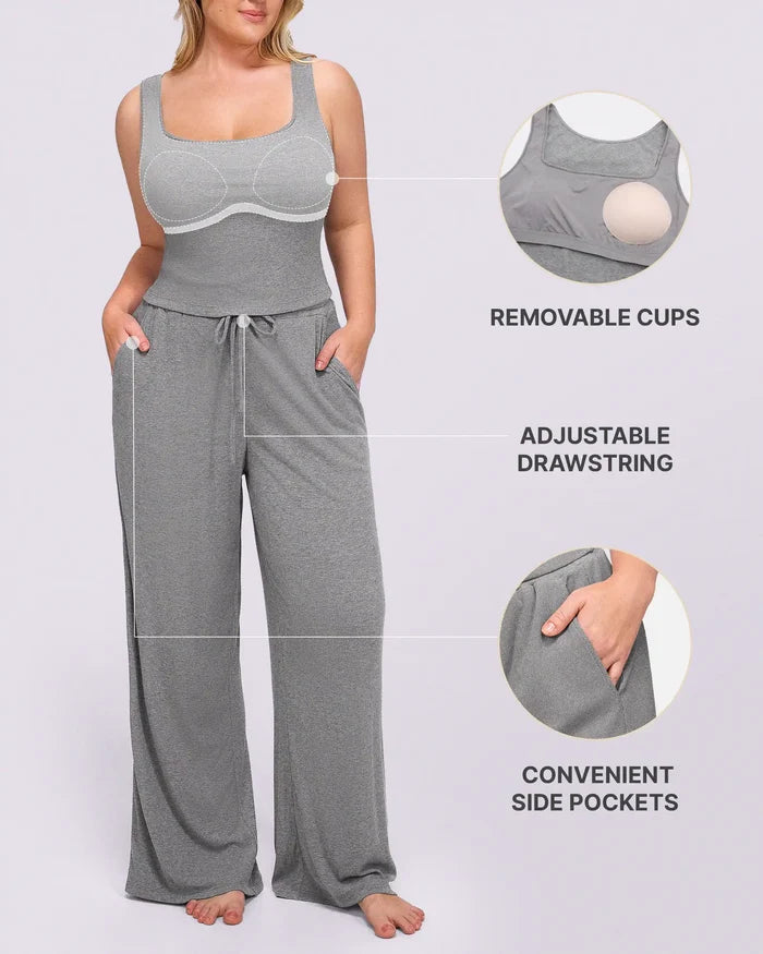 Bare Essentials™ Soft Modal Rib Pants Set