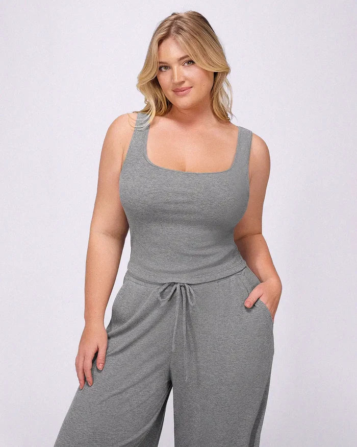 Bare Essentials™ Soft Modal Rib Pants Set