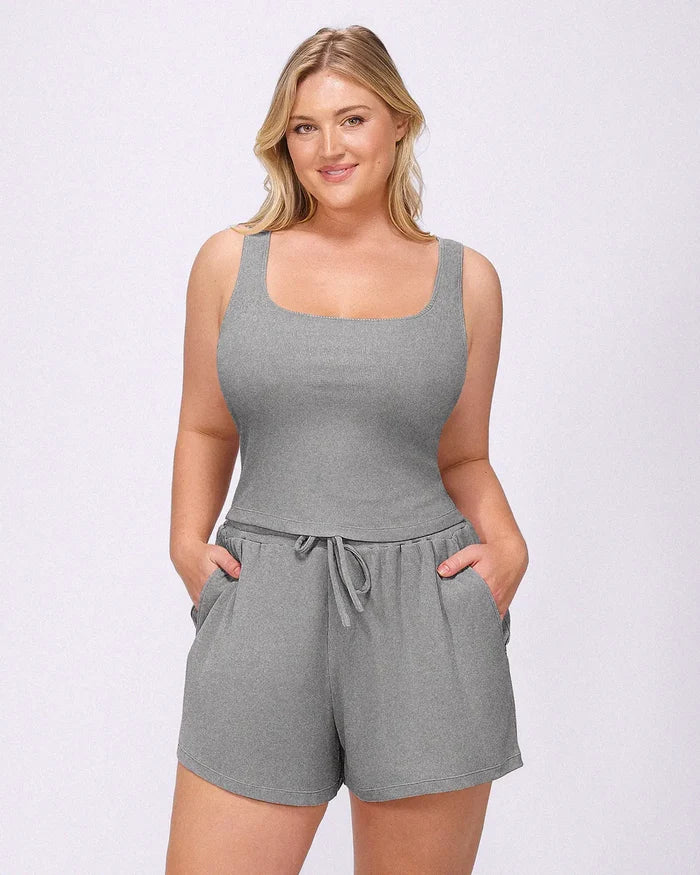 Bare Essentials™ Soft Modal Rib Shorts Set