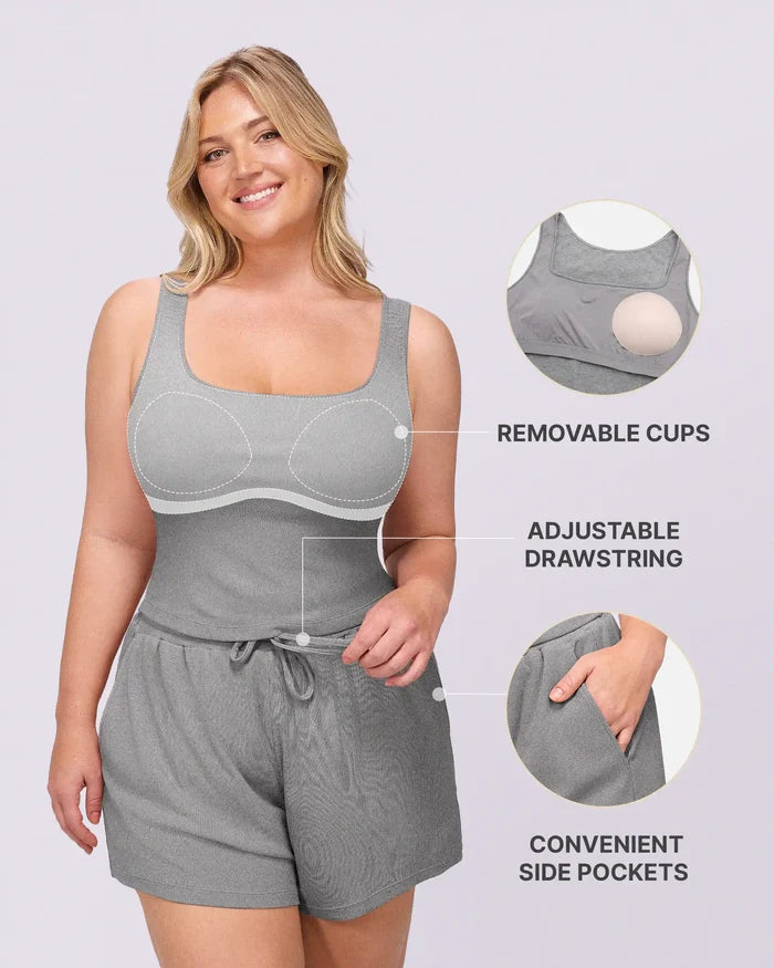 Bare Essentials™ Soft Modal Rib Shorts Set