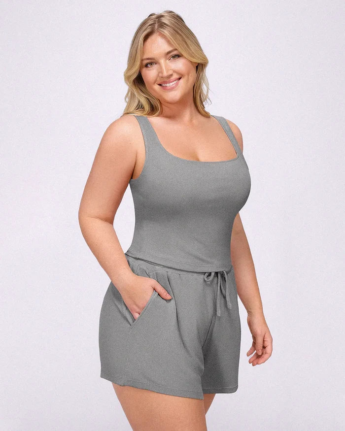 Bare Essentials™ Soft Modal Rib Shorts Set
