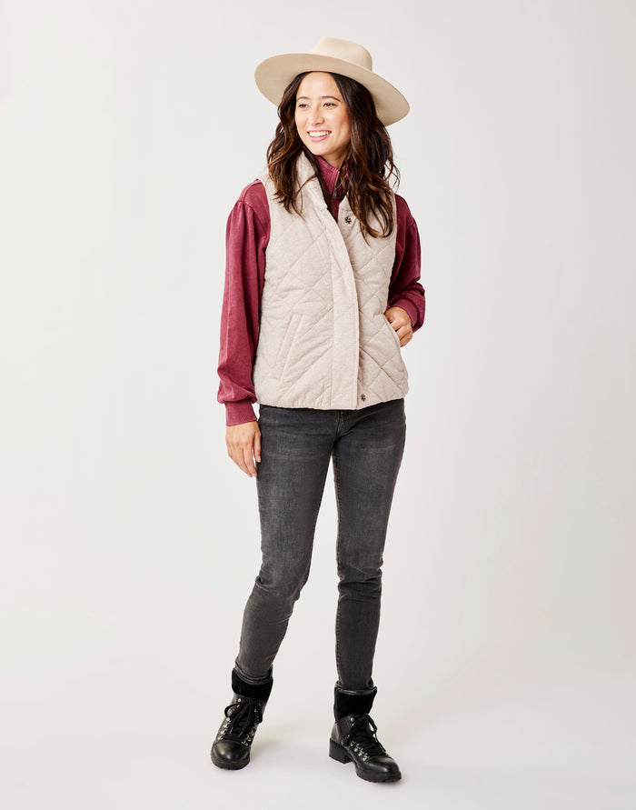 Betty Vest: Light Khaki