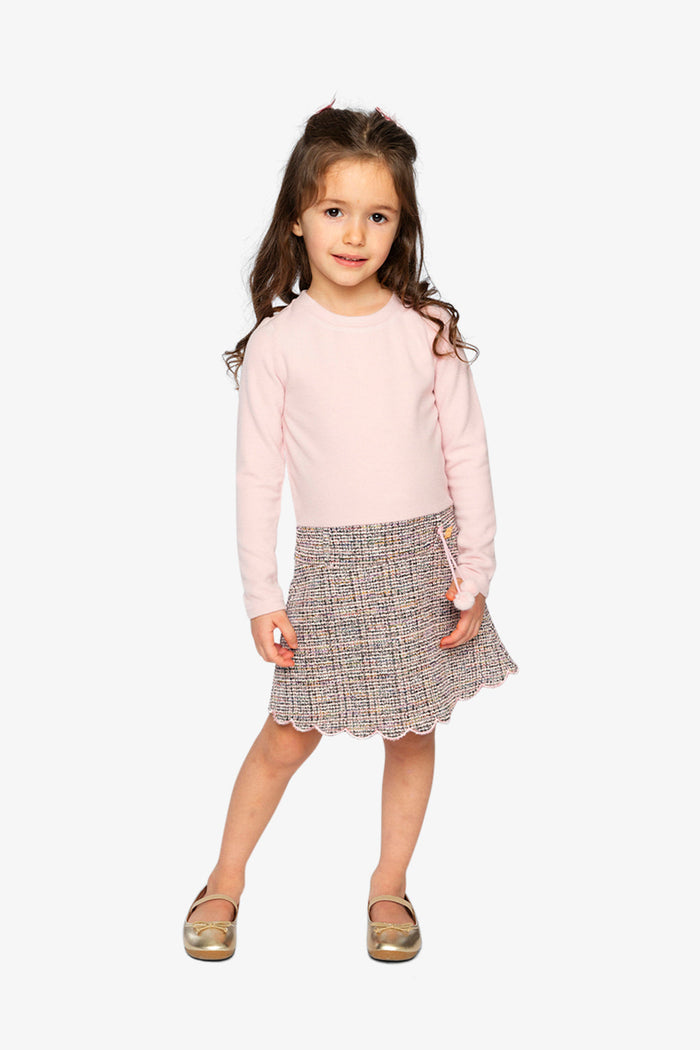 Deux par Deux pink and black knit dress, lookbook view