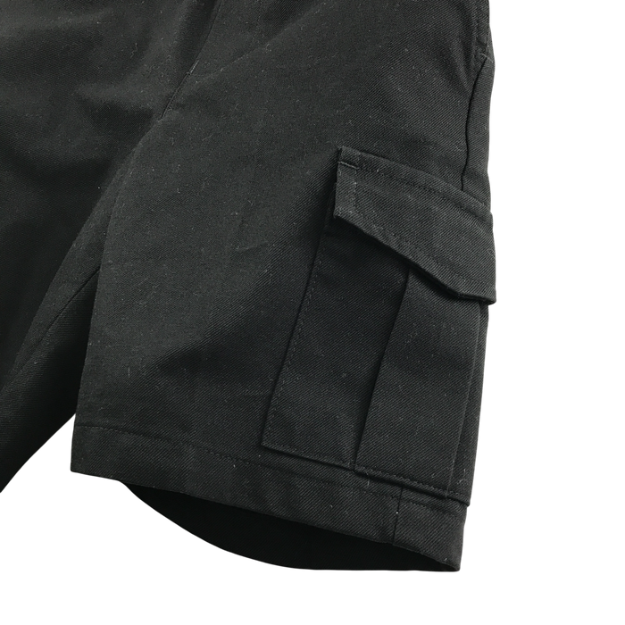 Black boys cargo pockets school shorts
