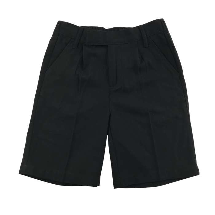 Black boys elasticated waist school shorts