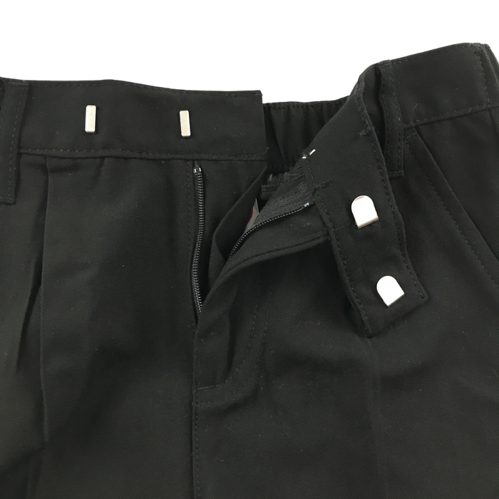 Black boys elasticated waist school shorts