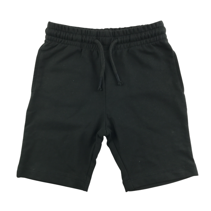 Black boys jersey school gym shorts