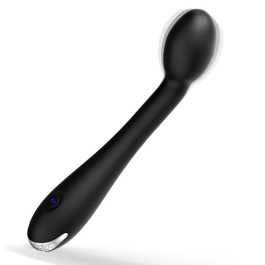 Black G-Spot Vibrator with 12 Vibration Modes - Unisex Pleasure Toy