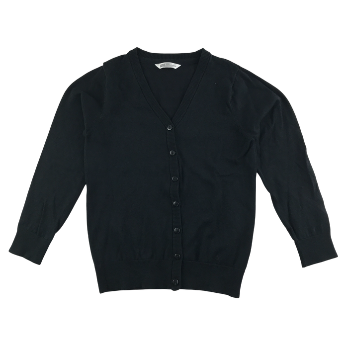 Black girls plain school cardigan