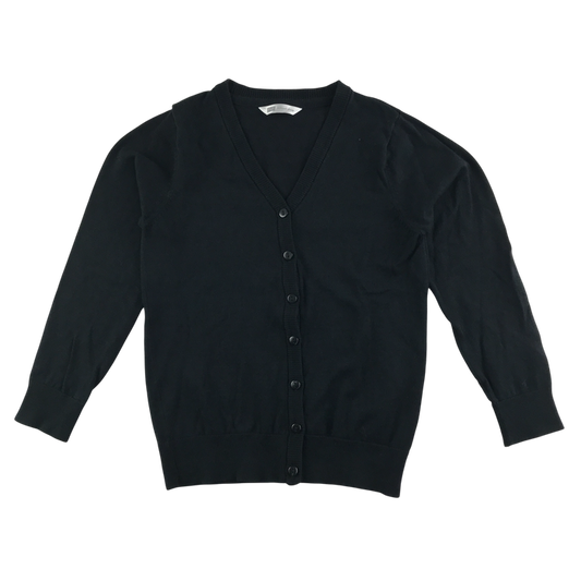 Black girls plain school cardigan