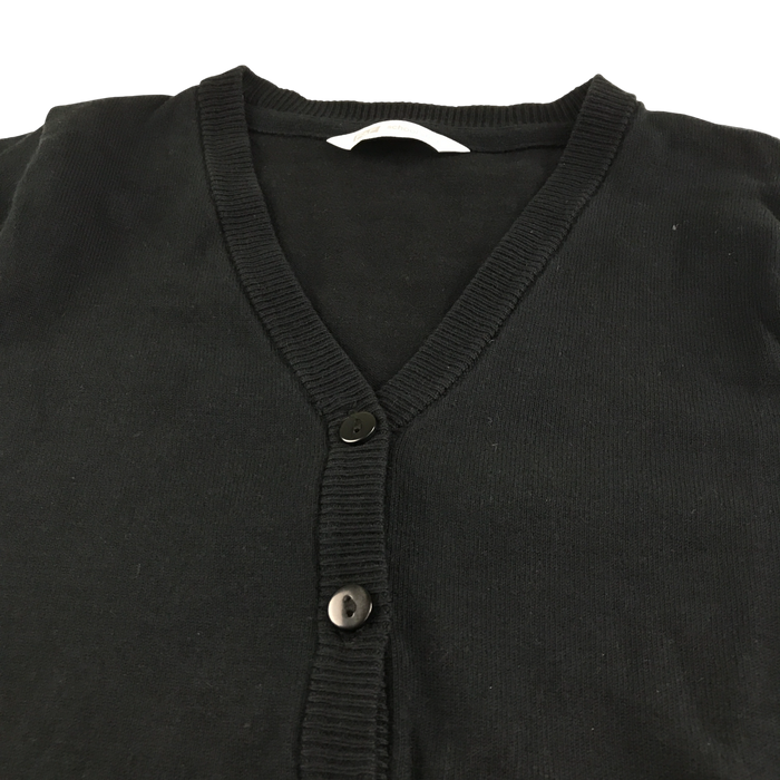 Black girls plain school cardigan