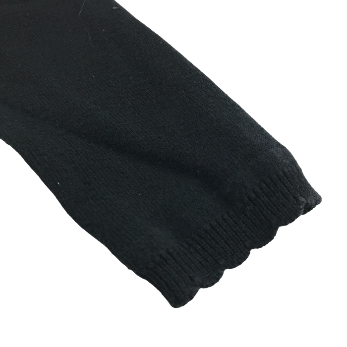 Black girls scallop neck school cardigan