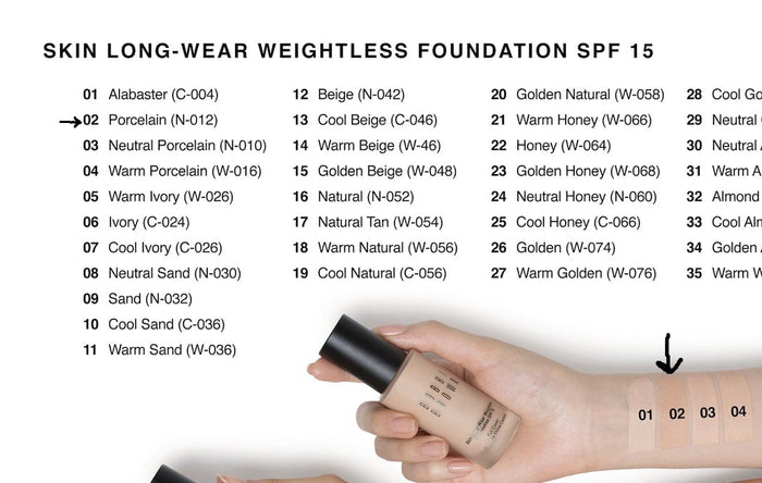 Bobbi Brown Skin Long-Wear Weightless Foundation SPF15 N-012 Porcelain 30ml
