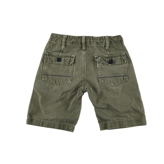 Boden 4-5 years light washed out khaki green cotton shorts