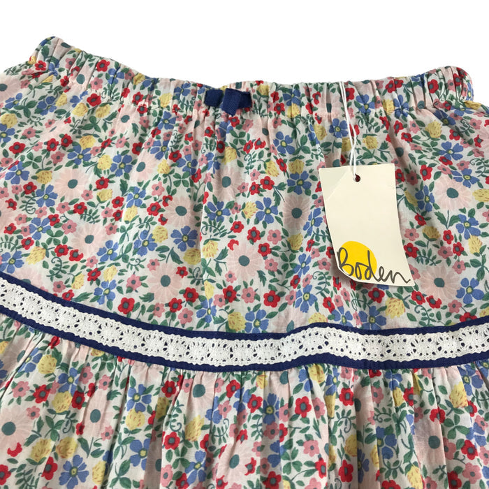 Boden skirt 9-10 years multicolour floral cotton