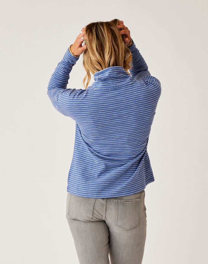Bodie Funnel Neck: Coastal Stripe